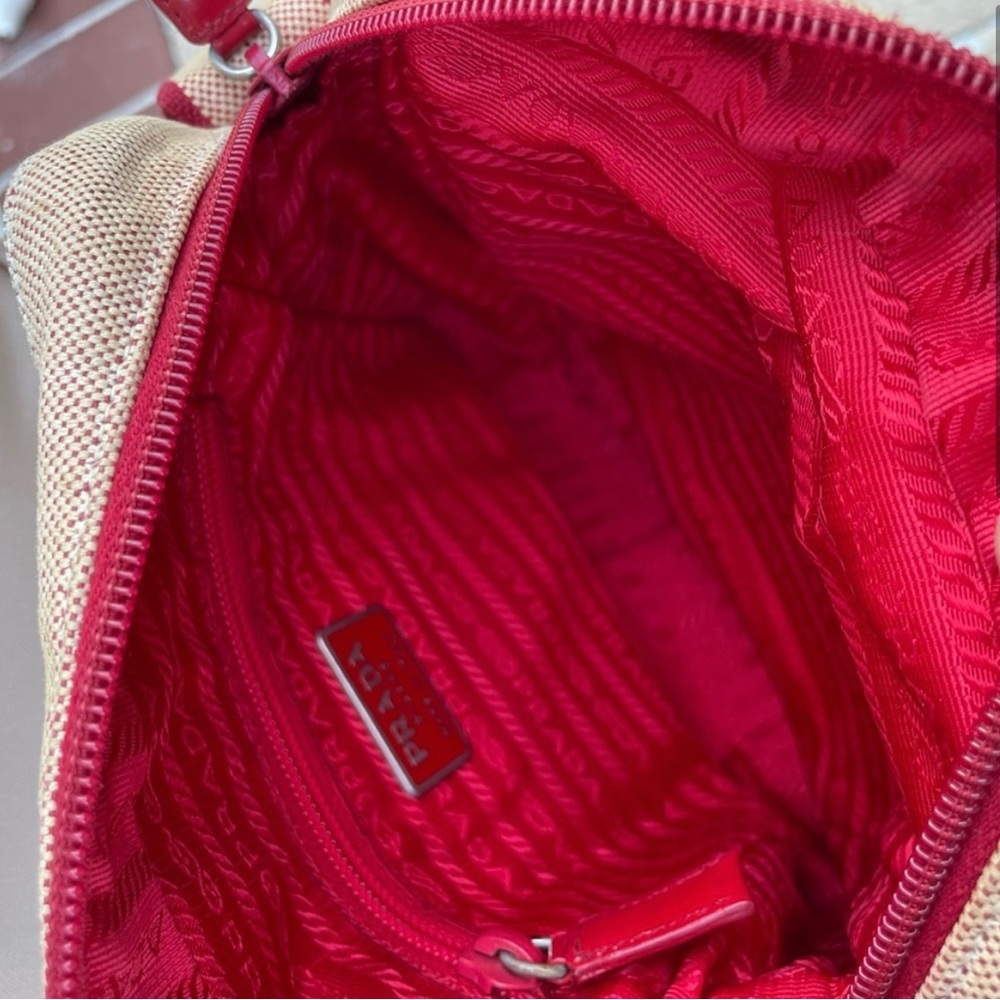 Authentic Y2K Prada Canapa BiColor Crossbody with dust bag and Auth. Card - Picture 2 of 16